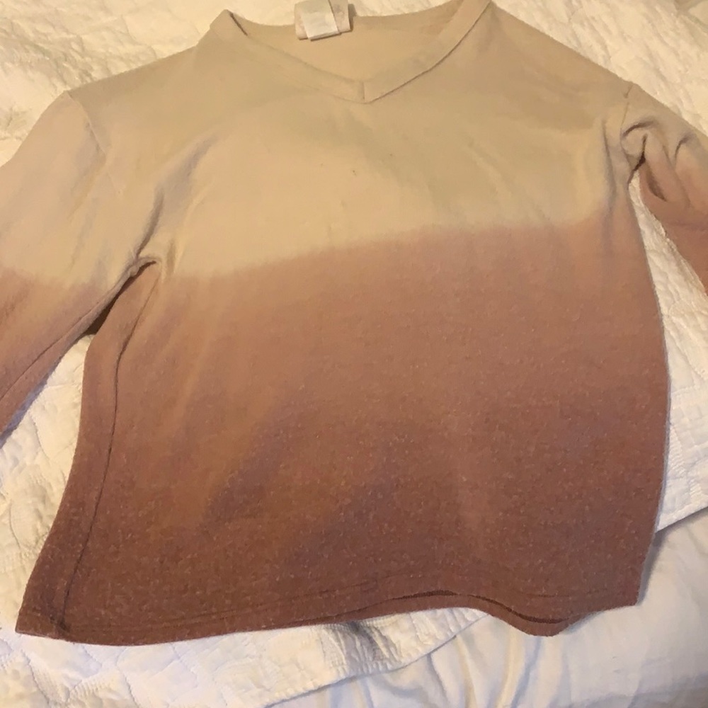 cute ombré top kids medium with bell sleeves